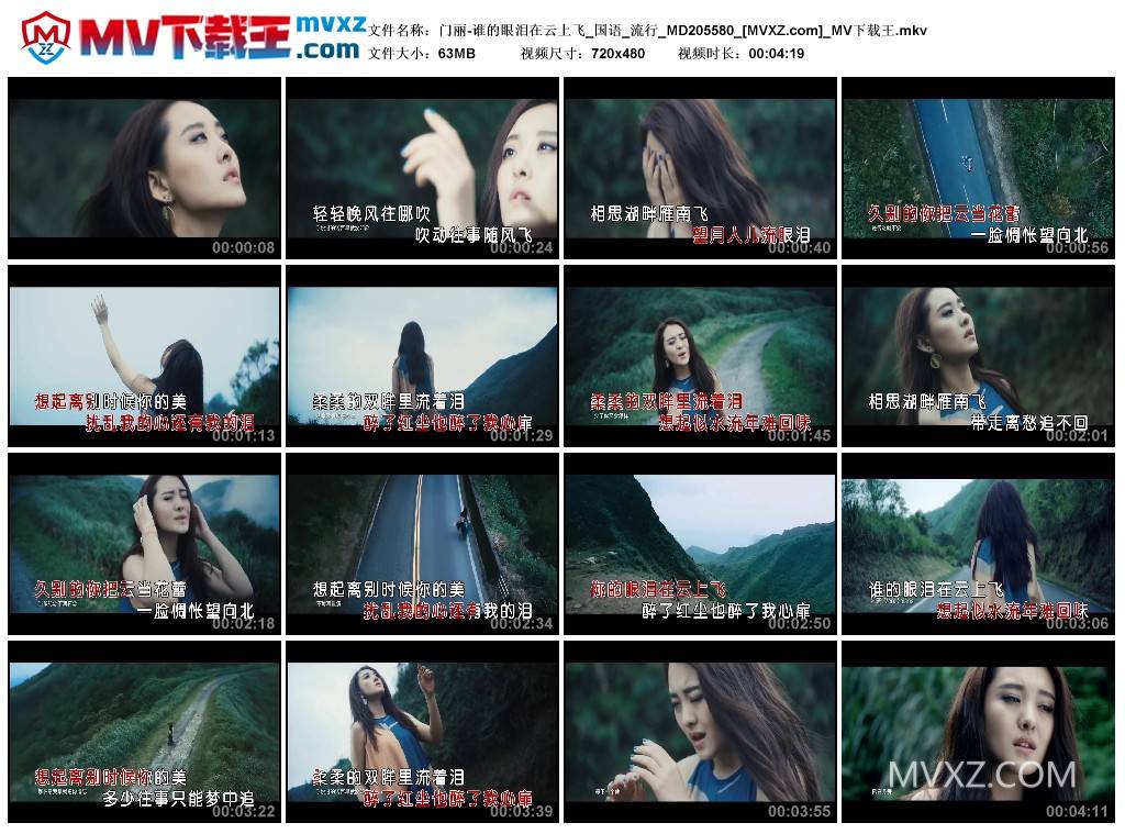 门丽-谁的眼泪在云上飞_国语_流行_MD205580